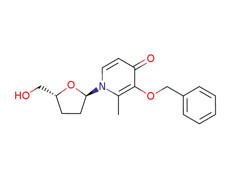 (1'R,4'R)-1-[2',3'-dideoxy-α-L-ribofuranosyl]-2-methyl-3-benzyloxy-4-pyridinone