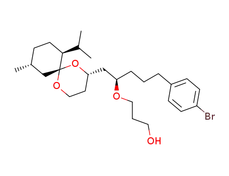 3-[(R)-4-(4-Bromo-phenyl)-1-((2S,6S,7S,10R)-7-isopropyl-10-methyl-1,5-dioxa-spiro[5.5]undec-2-ylmethyl)-butoxy]-propan-1-ol