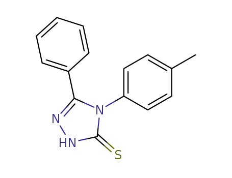 Molecular Structure of 63314-58-9 (4-(4-METHYLPHENYL)-5-PHENYL-4H-1,2,4-TRIAZOLE-3-THIOL)