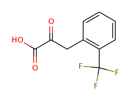 Molecular Structure of 120658-69-7 (Benzenepropanoic acid, a-oxo-2-(trifluoromethyl)-)