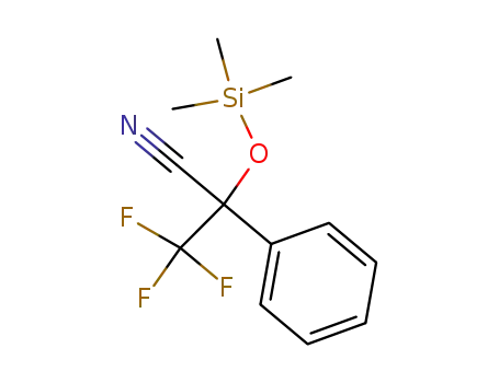 3,3,3-Trifluoro-2-phenyl-2-((trimethylsilyl)oxy)propanenitrile