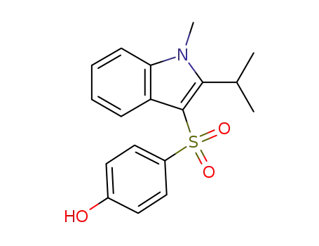 Phenol, 4-[[1-methyl-2-(1-methylethyl)-1H-indol-3-yl]sulfonyl]-