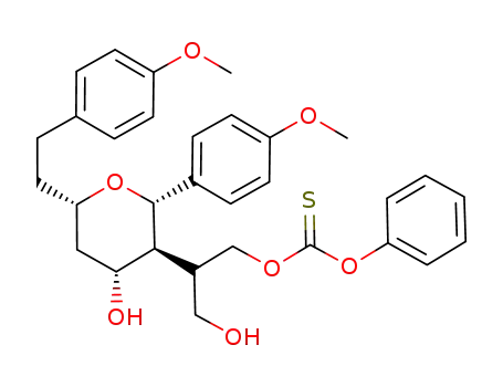 Carbonothioic acid,
O-[3-hydroxy-2-[(2S,3S,4R,6S)-tetrahydro-4-hydroxy-2-(4-methoxyphen
yl)-6-[2-(4-methoxyphenyl)ethyl]-2H-pyran-3-yl]propyl] O-phenyl ester