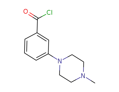Molecular Structure of 1055927-86-0 (3-(4-methyl-1-piperazinyl) benzoyl chloride)