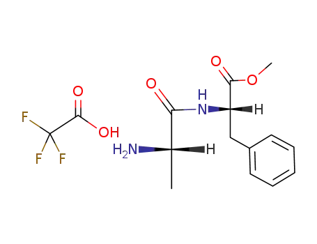 Molecular Structure of 87892-68-0 (methyl L-alanyl-L-phenylalanine trifluoroacetate)