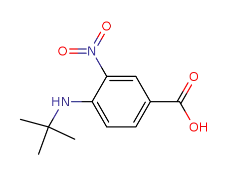 Molecular Structure of 691363-50-5 (4-TERT-BUTYLAMINO-3-NITRO-BENZOIC ACID)