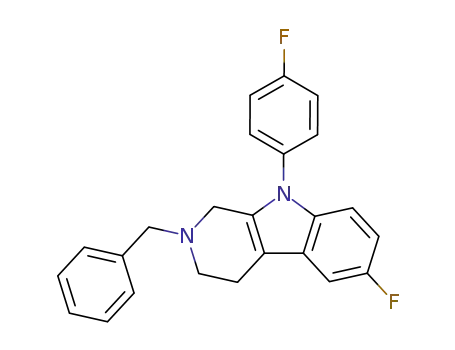 6-Fluor-9-(4-fluorphenyl)-2,3,4,9-tetrahydro-2-phenylmethyl-1H-pyrido<3,4-b>indol