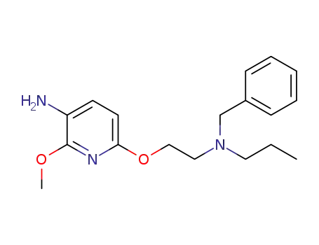 Molecular Structure of 954368-96-8 (6-(2-(benzyl-propyl-amino)-ethoxy)-2-methoxy-pyridin-3-ylamine)
