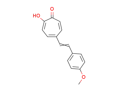 2-Hydroxy-5-(p-methoxystyryl)tropone