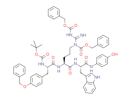 N-Boc-Tyr(Bn)-Arg(Z)rTrp-NH(4-OH)Ph