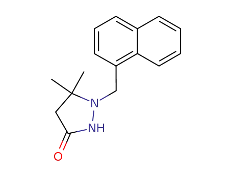 3-Pyrazolidinone, 5,5-dimethyl-1-(1-naphthalenylmethyl)-