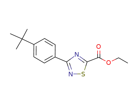 3-(4-tert-butylphenyl)[1,2,4]thiadiazole-5-carboxylic acid ethyl ester