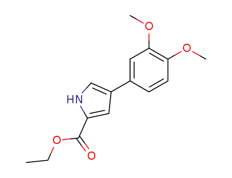 1H-Pyrrole-2-carboxylic acid, 4-(3,4-dimethoxyphenyl)-, ethyl ester