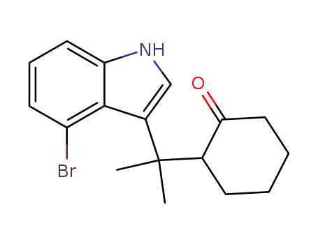 2-(2-(4-bromo-1H-indol-3-yl)propan-2-yl)cyclohexanone