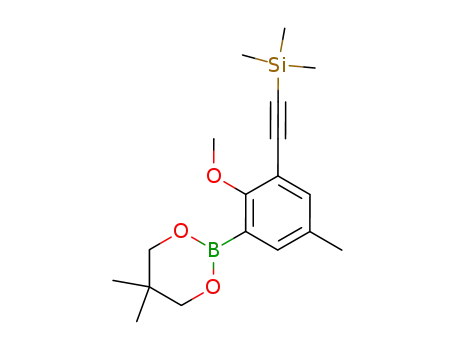 2,2-dimethylpropane-1,3-diyl [2-methoxy-5-methyl-3-trimethylsilylethynylphenyl] boronate