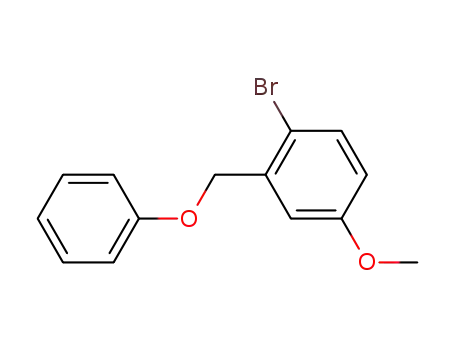 Molecular Structure of 866097-01-0 (Benzene, 1-bromo-4-methoxy-2-(phenoxymethyl)-)