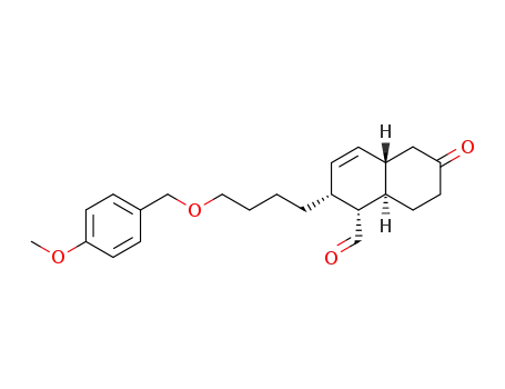 (1R,2R,4aS,8aR)-2-[4-(4-Methoxy-benzyloxy)-butyl]-6-oxo-1,2,4a,5,6,7,8,8a-octahydro-naphthalene-1-carbaldehyde