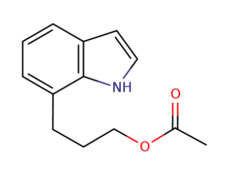 1H-Indole-7-propanol, 7-acetate
OTHER CA INDEX NAMES:
1H-Indole-7-propanol, acetate (ester)