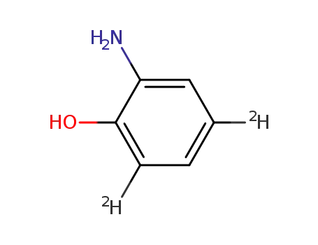 Molecular Structure of 121056-06-2 (<3,5-(2)H2>-2-Hydroxyaniline)