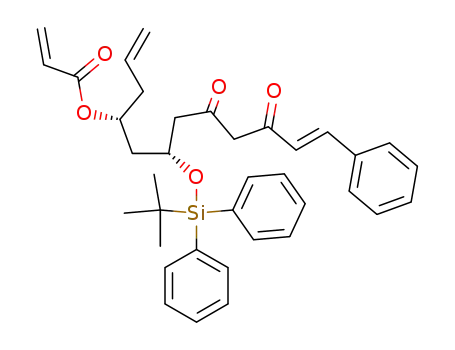 (1R,3R,8E)-1-allyl-3-[1-(tert-butyl)-1,1-diphenylsilyl]oxy-5,7-dioxo-9-phenyl-8-nonenyl acrylate