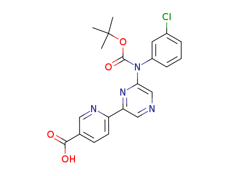 3-Pyridinecarboxylic acid,
6-[6-[(3-chlorophenyl)[(1,1-dimethylethoxy)carbonyl]amino]pyrazinyl]-