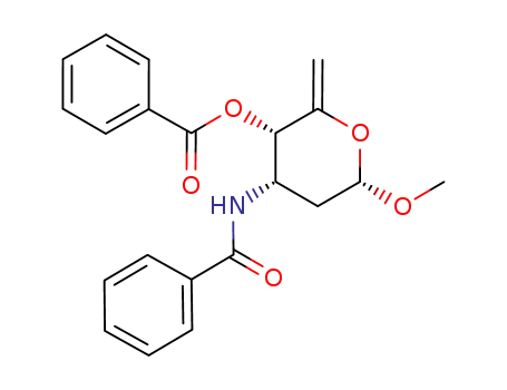 methyl 3-benzamido-4-O-benzoyl-2,3,6-trideoxy-α-D-erythro-hex-5-enopyranoside