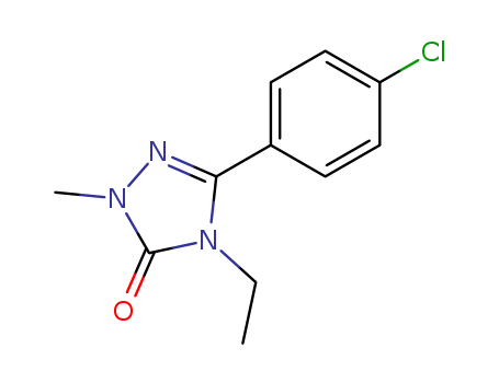 2,4-DIHYDRO-5-(4-CHLOROPHENYL)-4-ETHYL-2-METHYL-3H-1,2,4-TRIAZOL-3-ONE