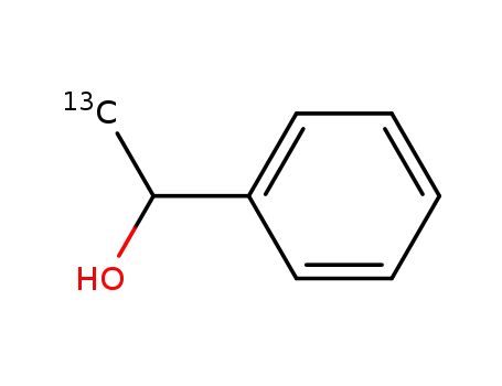 Molecular Structure of 91230-88-5 (1-phenylethanol-2-13C)