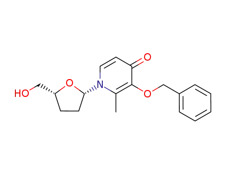 (1'S,4'R)-1-[2',3'-dideoxy-β-L-ribofuranosyl]-2-methyl-3-benzyloxy-4-pyridinone
