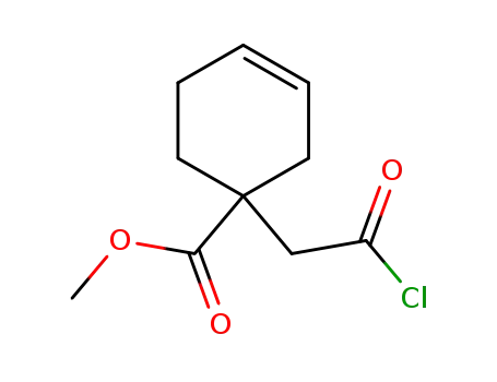 1-(methoxycarbonyl)-3-cyclohexene-1-acetyl chloride