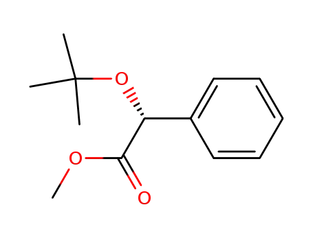 Molecular Structure of 130115-06-9 ((R)-methyl 2-tert-butoxy-2-phenylacetate)