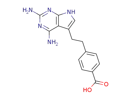 4-<2-(2,4-Diaminopyrrolo<2,3-d>pyrimidin-5-yl)ethyl>benzoic acid