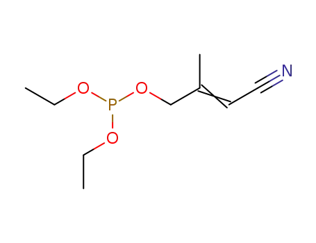 Phosphonic acid, (3-cyano-2-methyl-2-propenyl)-, diethyl ester, ion(1-),
sodium