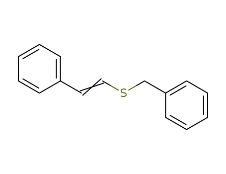 Benzene, [[(2-phenylethenyl)thio]methyl]-