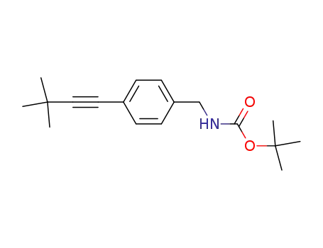 Carbamic acid, [[4-(3,3-dimethyl-1-butynyl)phenyl]methyl]-,
1,1-dimethylethyl ester