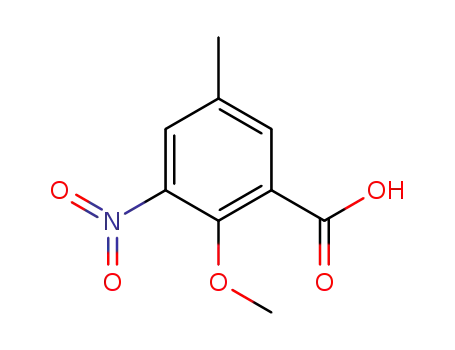 Benzoic acid, 2-methoxy-5-methyl-3-nitro-