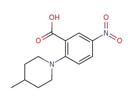 Benzoic acid,2-(4-methyl-1-piperidinyl)-5-nitro-