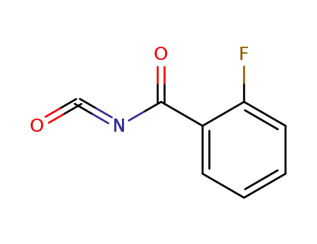 Molecular Structure of 62869-34-5 (Benzoyl isocyanate, 2-fluoro-)