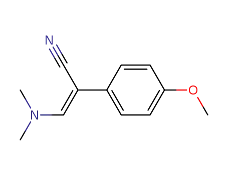 Molecular Structure of 36758-77-7 (3-(DIMETHYLAMINO)-2-(4-METHOXYPHENYL)ACRYLONITRILE)