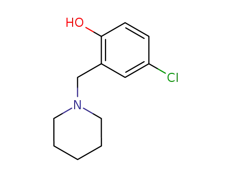 4-chloro-2-(piperidin-1-ylmethyl)phenol