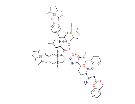 Molecular Structure of 611182-70-8 (TIPSO-D-Hpla(TIPS)-D-Leu-L-Choi(TIPS)-L-Arg(δ,ω'-di-Cbz)-OMe)