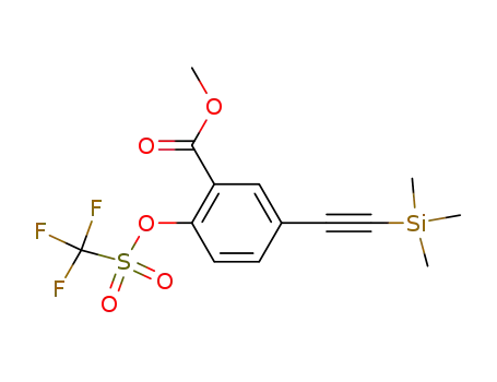 Benzoic acid, 2-[[(trifluoromethyl)sulfonyl]oxy]-5-[(trimethylsilyl)ethynyl]-,
methyl ester