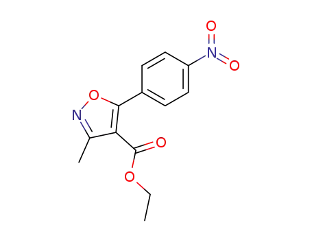 4-Isoxazolecarboxylicacid,3-methyl-5-(p-nitrophenyl)-,ethylester(7CI)