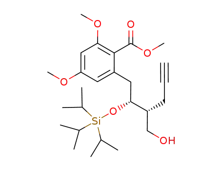 methyl 2-{(2R,3R)-3-(hydroxymethyl)-2-[(triisopropylsilyl)oxy]hex-5-ynyl}-4,6-dimethoxybenzoate