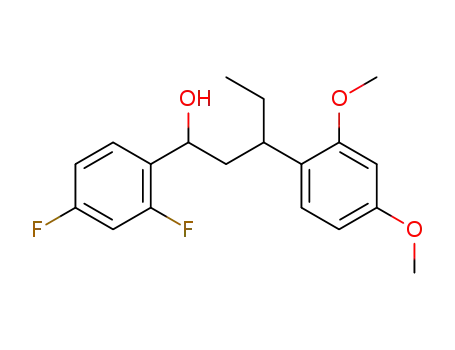 1-(2,4-difluorophenyl)-3-(2,4-dimethoxyphenyl)pentan-1-ol