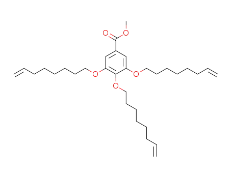 Molecular Structure of 865541-77-1 (Benzoic acid, 3,4,5-tris(7-octenyloxy)-, methyl ester)