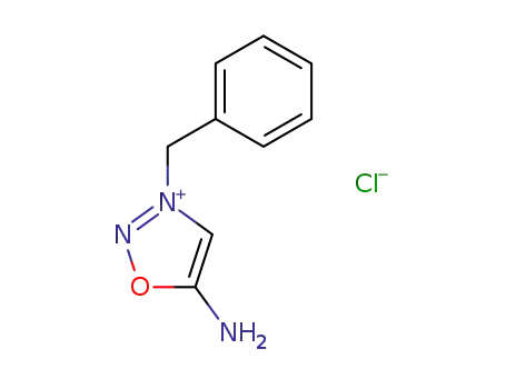 Molecular Structure of 3441-51-8 (5-amino-3-benzyl-1,2,3-oxadiazol-3-ium chloride)
