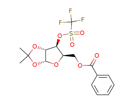 1,2-O-isopropylidene-5-O-benzoyl-3-O-trifluoromethanesulfonyl-α-D-xylofuranose
