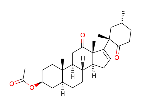 Acetic acid (3S,5S,8R,9S,10S,13S,14S)-17-((1S,5R)-1,5-dimethyl-2-oxo-cyclohexyl)-10,13-dimethyl-12-oxo-2,3,4,5,6,7,8,9,10,11,12,13,14,15-tetradecahydro-1H-cyclopenta[a]phenanthren-3-yl ester