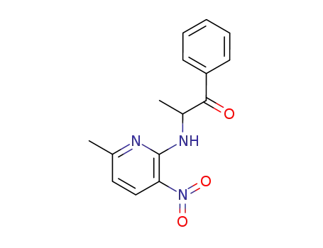 1-Propanone, 2-[(6-methyl-3-nitro-2-pyridinyl)amino]-1-phenyl-